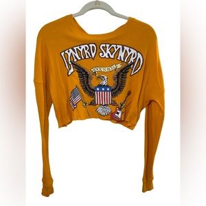 Forever 21 Lynyrd Skynyrd Graphic Crop Top Women Size Small
Mustard Long Sleeve